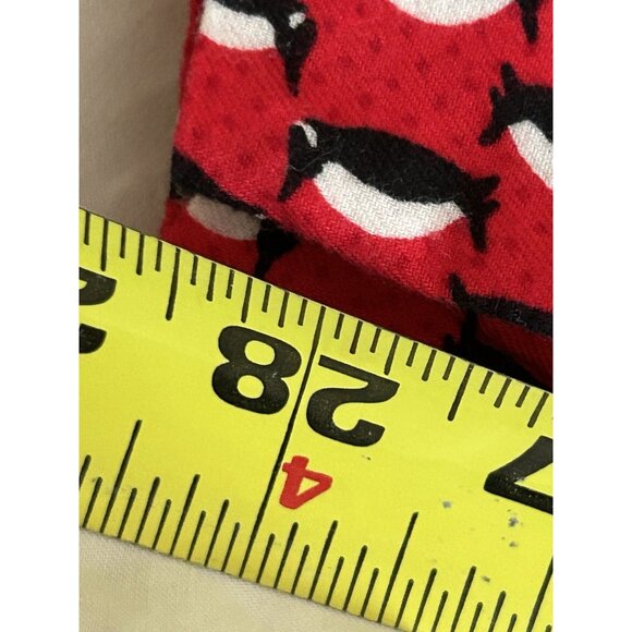 Victoria's Secret Women' 2 Piece Pajamas Penguin Red White Size Medium - Picture 13 of 13